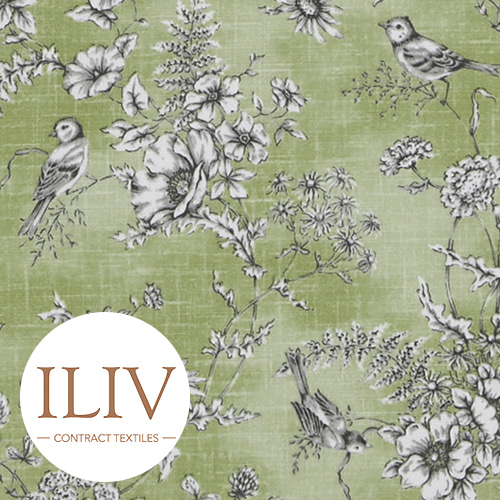 ILIV Finch Toile Fabric Willow 영국수입 원단/북유럽원단/커튼원단/인테리어원단/쿠션원단(1/2마)