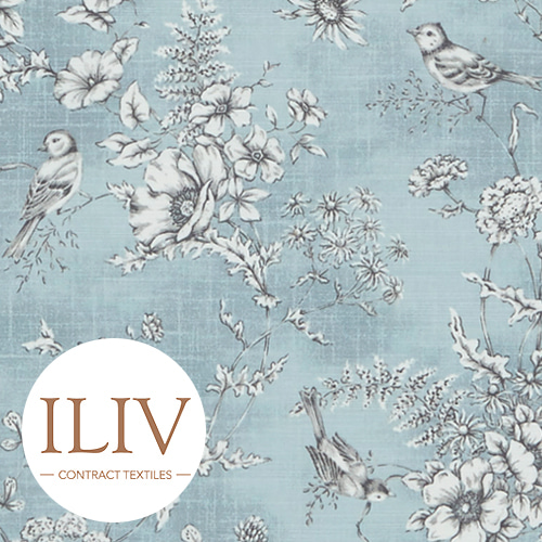 ILIV Finch Toile Fabric Delft 영국수입 원단/북유럽원단/커튼원단/인테리어원단/쿠션원단(1/2마)