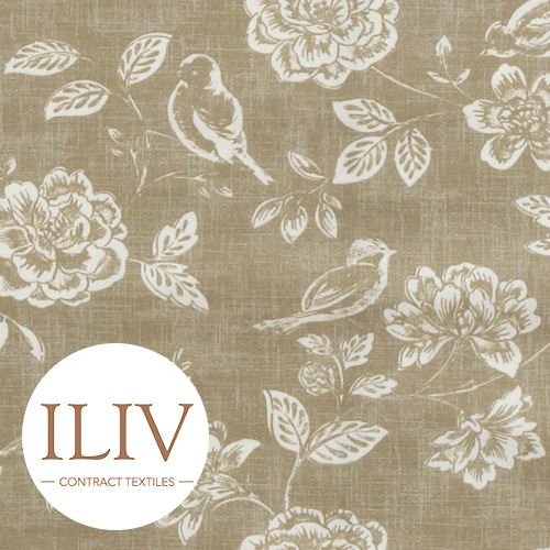 ILIV Bird Garden Fabric Canvas 영국수입 원단/북유럽원단/커튼원단/인테리어원단/쿠션원단(1/2마)