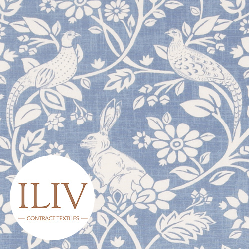 ILIV Heathland Fabric Indigo 영국수입 원단/북유럽원단/커튼원단/인테리어원단/쿠션원단(1/2마)