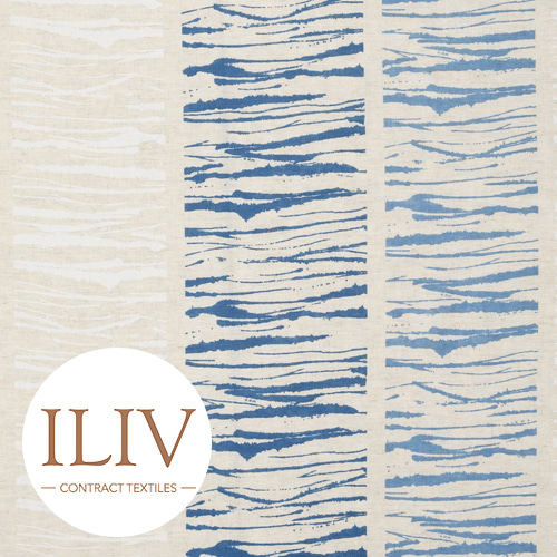 ILIV Sketch Fabric Ocean 영국수입 원단/북유럽원단/커튼원단/인테리어원단/쿠션원단(1/2마)